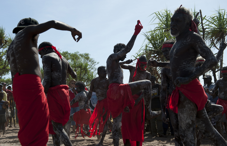 Aboriginal bones are returned to their homeland after being stolen 50 years ago, and a traditional ceremony is held to mark the occasion in Oenpelli, NT, July 2011.